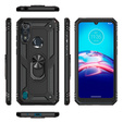 θωρακισμένη θήκη για Motorola Moto E6S, Nox Case Ring, μαύρη