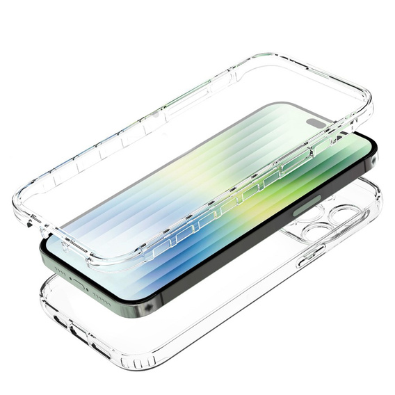 Θήκη για iPhone 14 Pro, Shockproof, με μεμβράνη, διαφανής