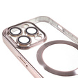 Θήκη για iPhone 13 Pro, Electro MagSafe, ροζ + Γυαλί για την οθόνη