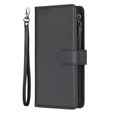 Θήκη με πτερύγιο για Samsung Galaxy A25 5G, Wallet Zipper Pocket, μαύρη