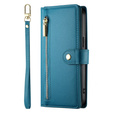 Θήκη με πτερύγιο για Xiaomi Redmi Note 14 Pro 5G / Poco X7 5G, Wallet Zipper Pocket, μπλε