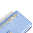 Θήκη με πτερύγιο για Realme 12 Pro 5G / 12 Pro+ 5G, Wallet Zipper Pocket, μπλε