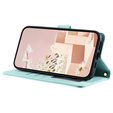 θήκη πτερύγιο για Samsung Galaxy S25, Rhombus Crossbody Leather, πράσινη