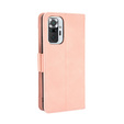 Θήκη με πτερύγιο για Xiaomi Redmi Note 10 Pro, Card Slot, ροζ