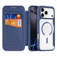 Θήκη Dux Ducis για iPhone 17 Pro, Skin X Pro, με πτερύγιο, για MagSafe, navy blue