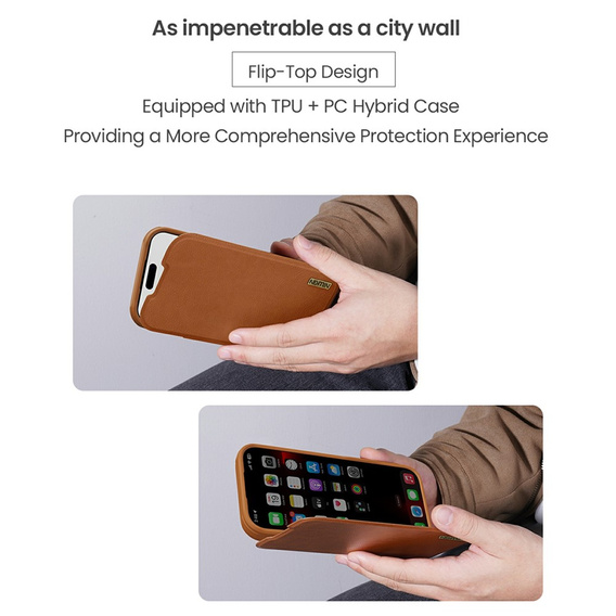 Θήκη με πτυσσόμενο καπάκι NILLKIN CamShield Qin Pro για iPhone 17 Pro Max