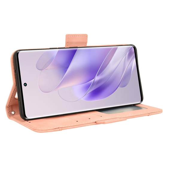 Θήκη με πτερύγιο για Infinix Zero 30 5G, Card Slot, ροζ