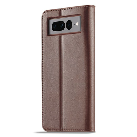 Θήκη με πτερύγιο για Google Pixel 7 Pro 5G, LC.IMEEKE, καφέ