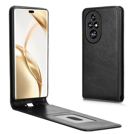 Θήκη με πτερύγιο για Honor 200 Pro 5G, Flip, μαύρη