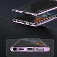 θήκη για το Samsung Galaxy S24, Magnetic Dual Glass, μωβ