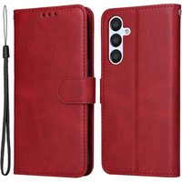 Θήκη με πτερύγιο για Samsung Galaxy A34 5G, Leather Wallet, κόκκινη