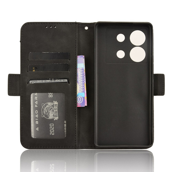 Θήκη με πτερύγιο για Infinix Zero 30 5G, Card Slot, μαύρη