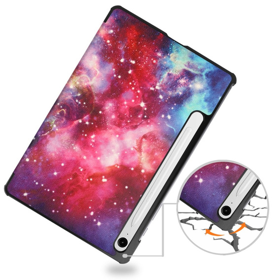 Θήκη για Samsung Galaxy Tab S10 Lite / S10 FE / S9 FE, με πτερύγιο, galaxy