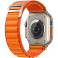 Pasek Nylonowy do Apple Watch 1/2/3/4/5/6/7/8/SE/ULTRA 42/44/45/49mm, Pomarańczowy