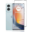 Μετριασμένο γυαλί 3D για Motorola Edge 50 Fusion 5G, μαύρο πλαίσιο