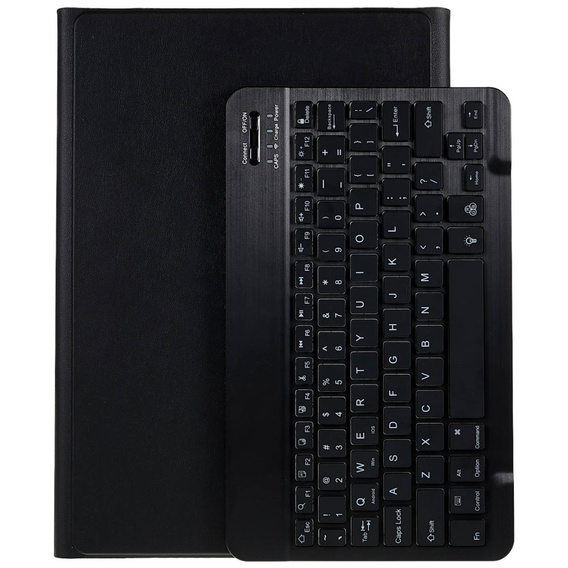 Θήκη + πληκτρολόγιο Galaxy Tab S7+ Plus / S8+ Plus /S7 FE T730 T733, Pen Slot, μαύρη