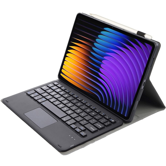 Θήκη πληκτρολογίου για Xiaomi Pad 7 / 7 Pro, TouchPad, μαύρο