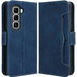Θήκη με πτερύγιο για Infinix Hot 50 Pro 4G, Card Slot, σκούρο μπλε