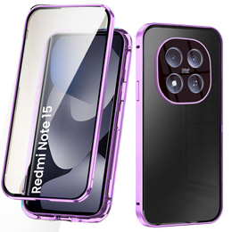 Θήκη Magnetic Dual Glass για Xiaomi Redmi Note 15 5G / Poco M8 5G