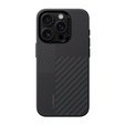 θήκη BENKS Kevlar για iPhone 16 Pro, για MagSafe, Carbon Fiber, μαύρη