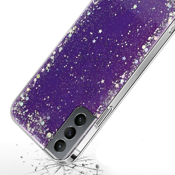 Θήκη για Samsung Galaxy S21, Glittery, μωβ