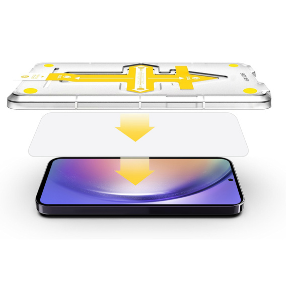 2x Μετριασμένο γυαλί για Samsung Galaxy S24+ Plus / S25+ Plus, ERBORD 9H Easy App