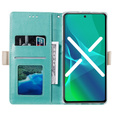 θήκη πτερύγιο για Huawei P30 Lite, Wallet Pocket Zipper Lace, πράσινη