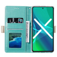 θήκη πτερύγιο για Samsung Galaxy S20 FE/5G, Wallet Pocket Zipper Lace, πράσινη
