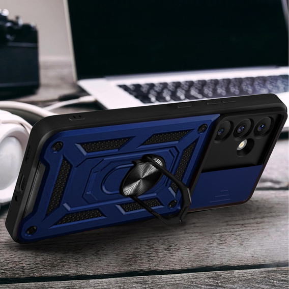 Θήκη για Samsung Galaxy S24 FE, CamShield Slide, μπλε