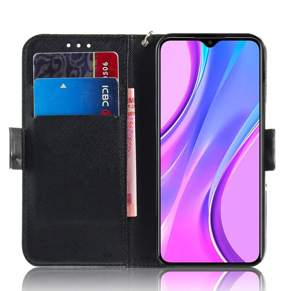 Θήκη με πτερύγιο για Xiaomi Redmi 9, Wallet, Mandala Flower
