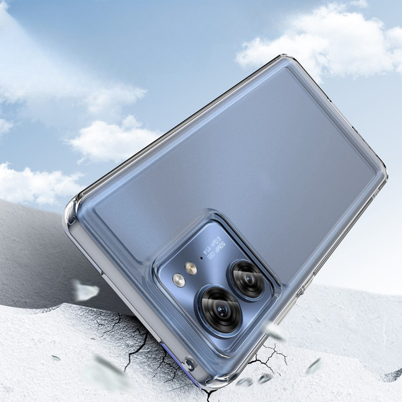 Θήκη για Motorola Edge 40, Fusion Hybrid, διαφανής