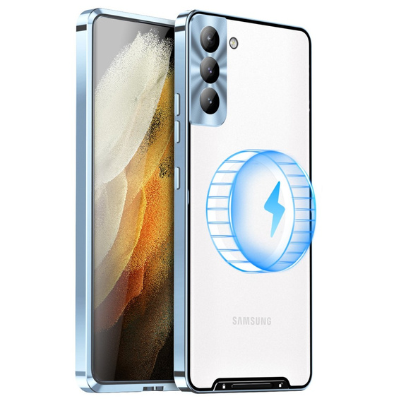 θήκη προστασίας κάμερας για το Samsung Galaxy S21 FE 5G, CamShield MagSafe, διαφανής / μπλε