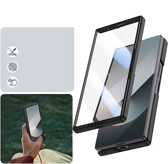 Γυάλινη θήκη με πλήρη προστασία 360° για Samsung Galaxy Z Fold7 5G