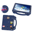 Παιδική θήκη για iPad 10.9 2022 10 Gen, Cute Patterns, με βάση, σκούρο μπλε