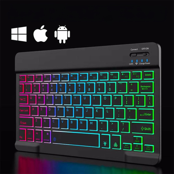 Θήκη + πληκτρολόγιο Apple iPad Pro 11" 5 gen. 2024, Leather Pen Slot TouchPad, μαύρη