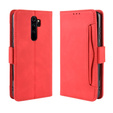 Θήκη με πτερύγιο για Xiaomi Redmi Note 8 Pro, Card Slot, κόκκινη