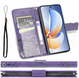 Θήκη με πτερύγιο για Realme C71, Butterfly, μωβ