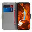 Θήκη με πτερύγιο για Oppo A60, Wallet, Flowers λευκή