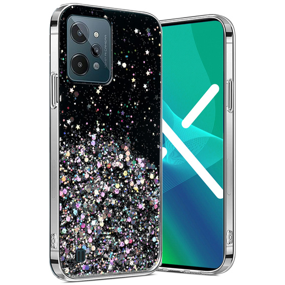 Θήκη για Realme C31, Glittery, μαύρη