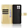 Θήκη με πτερύγιο για T Phone 2 5G, Crazy Horse Wallet, χρυσή