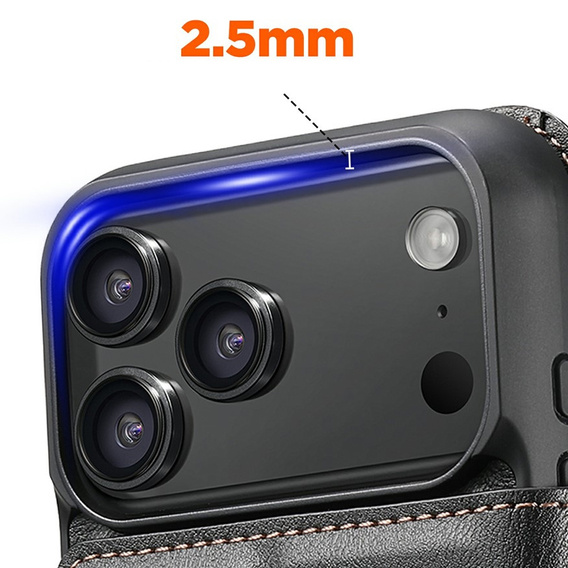 Αναδιπλούμενη θήκη 2 σε 1 για iPhone 17 Pro Max, SUTENI, για MagSafe, μαύρο