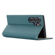 Δερμάτινη θήκη για Samsung Galaxy S23 Ultra, ERBORD Grain Leather, μπλε