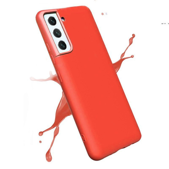 Θήκη για Samsung Galaxy S21+ Plus, Silicone Lite, κόκκινη