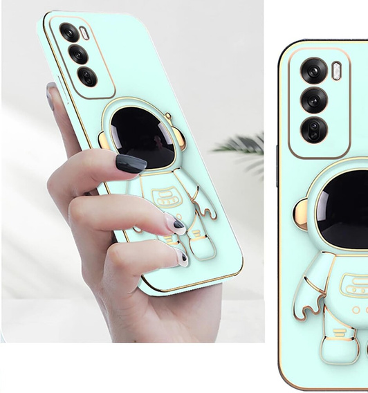 Θήκη για Oppo Reno 12 Pro, Astronaut, πράσινη
