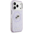 Θήκη Karl Lagerfeld IML Glitter Karl & Choupette Heads Logo MagSafe για iPhone 17 Pro