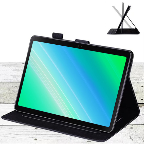 θήκη για iPad 10.2" 2021/2020/2019 (9/8/7 gen.), με πτερύγιο, animal, μαύρη