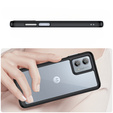 Θήκη για Motorola Moto G53 5G, Fusion Hybrid, διαφανής / μαύρη
