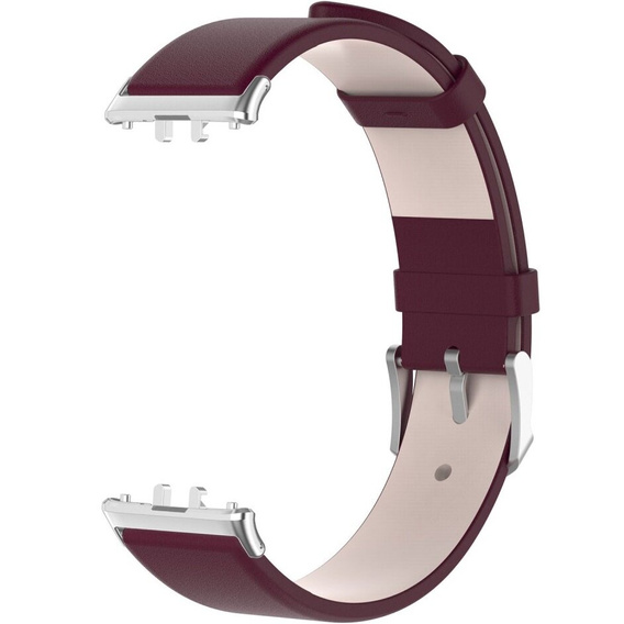 Δερμάτινο λουράκι για Samsung Galaxy Fit 3, μπορντό