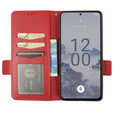 Θήκη με πτερύγιο για Nokia X30 5G, Wallet Litchi Magnet Case, κόκκινη