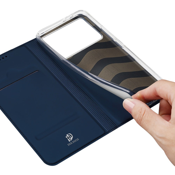 Dux Ducis Θήκη για Xiaomi Poco F6 Pro, Skinpro, σκούρο μπλε